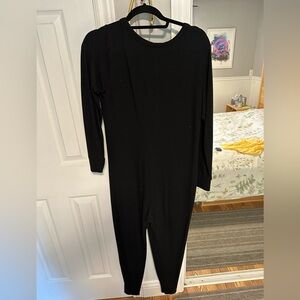 Smash + Tess Henley Romper in black. size small